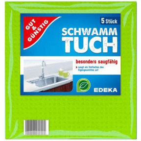 Серветки поглинаючі вологу для прибирання в будинку Gut & Gusting Schwammtuch, 5 шт 